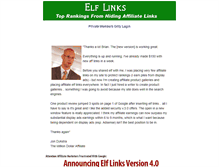 Tablet Screenshot of elflinks.com